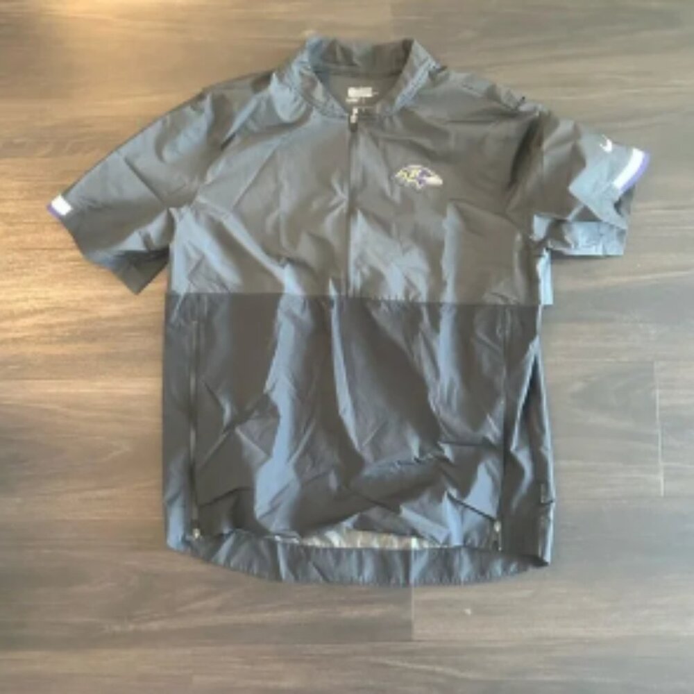 Baltimore Ravens Dri-Fit Windbreaker - Purple & White